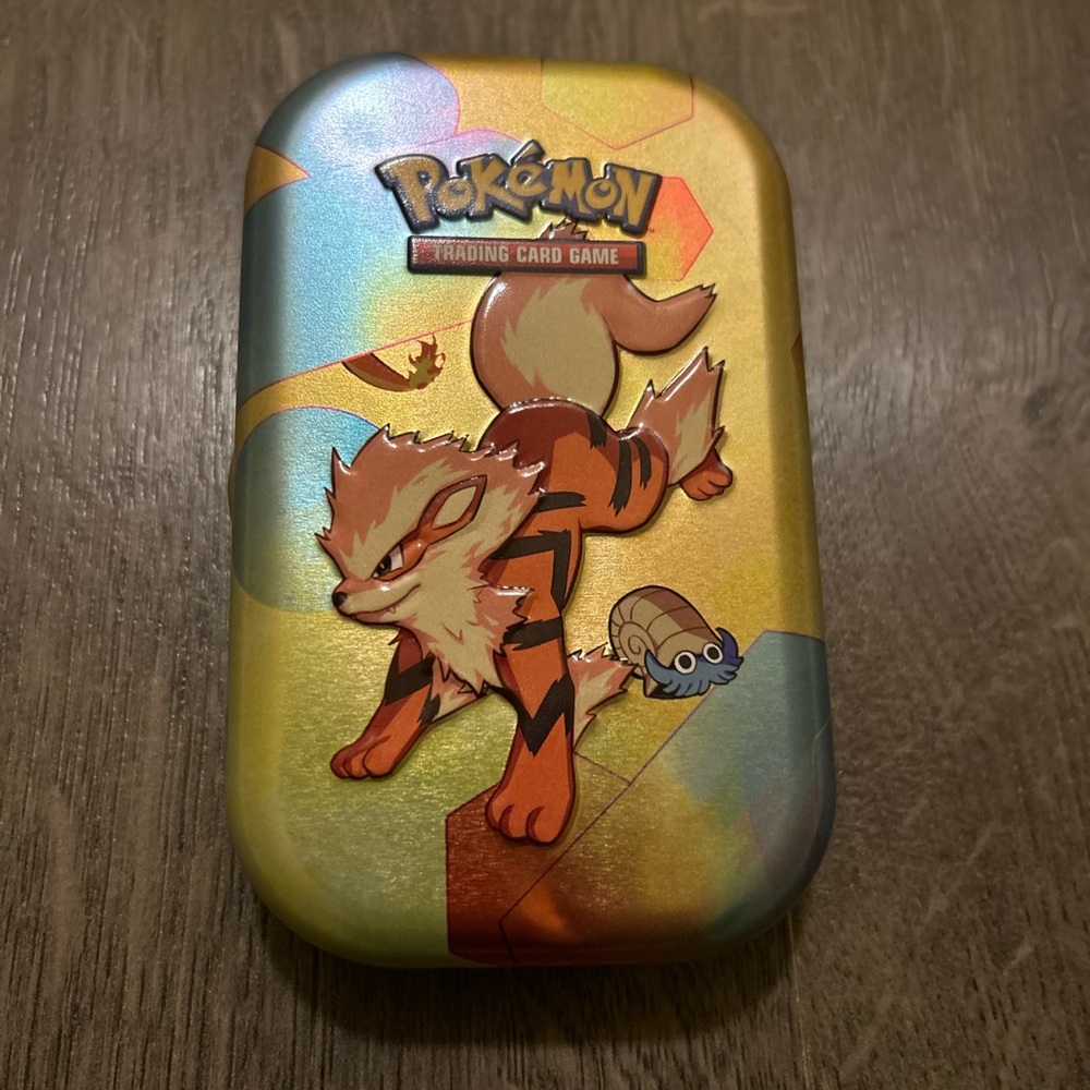Pokemon Arcanine Collector's Tin - Vibrant Design